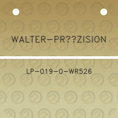 walter-prazision-lp-019-0-wr526