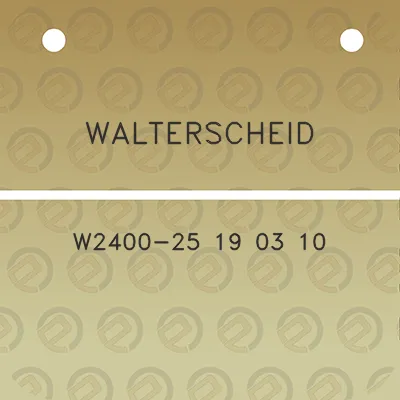 walterscheid-w2400-25-19-03-10