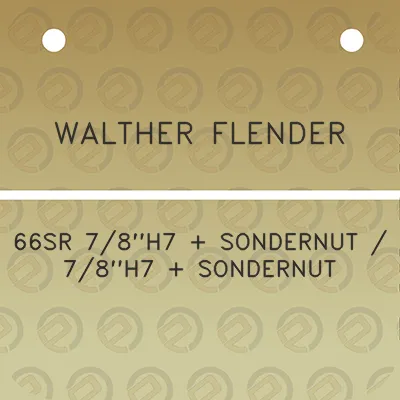 walther-flender-66sr-78h7-sondernut-78h7-sondernut