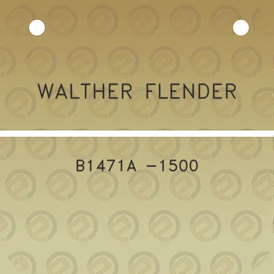 walther-flender-b1471a-1500