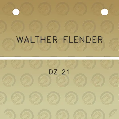 walther-flender-dz-21