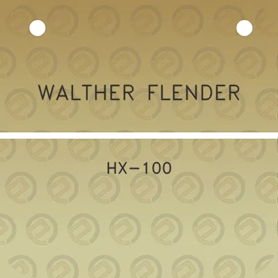 walther-flender-hx-100