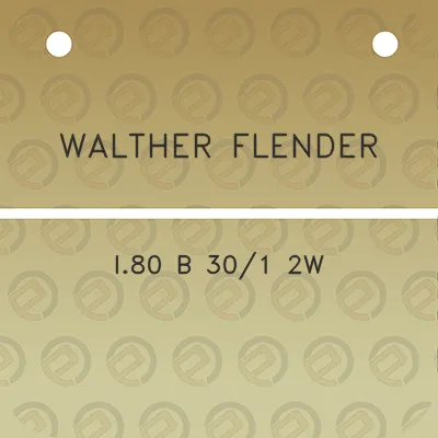 walther-flender-i80-b-301-2w