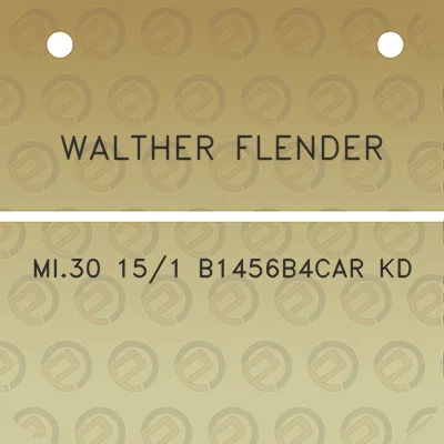 walther-flender-mi30-151-b1456b4car-kd