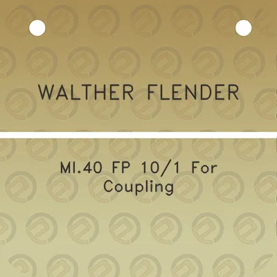 walther-flender-mi40-fp-101-for-coupling