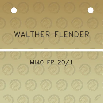 walther-flender-mi40-fp-201