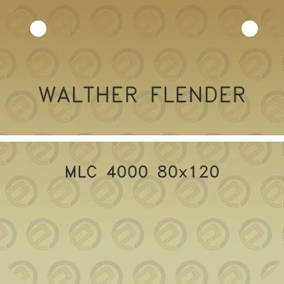 walther-flender-mlc-4000-80x120