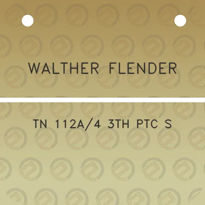 walther-flender-tn-112a4-3th-ptc-s