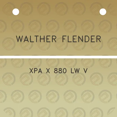 walther-flender-xpa-x-880-lw-v