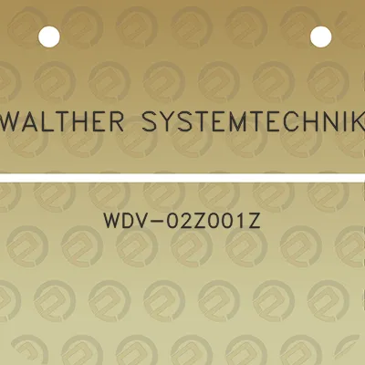 walther-systemtechnik-wdv-02z001z