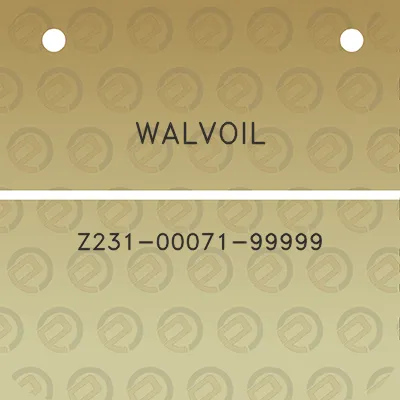 walvoil-z231-00071-99999