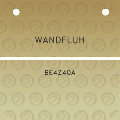 wandfluh-be4z40a