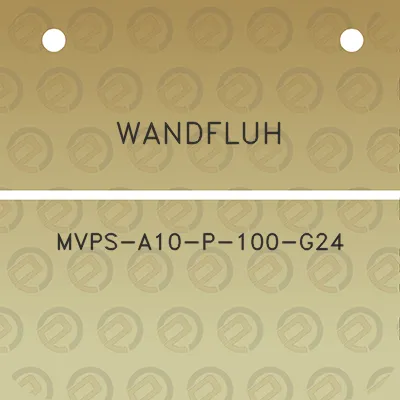 wandfluh-mvps-a10-p-100-g24