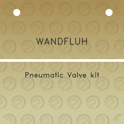 wandfluh-pneumatic-valve-kit