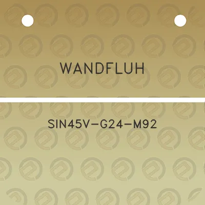 wandfluh-sin45v-g24-m92