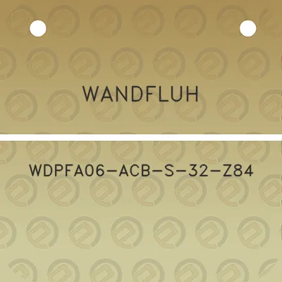 wandfluh-wdpfa06-acb-s-32-z84