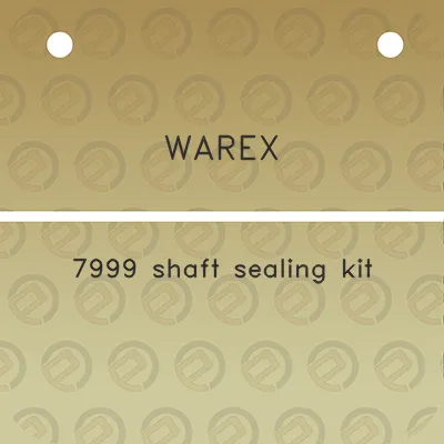 warex-7999-shaft-sealing-kit