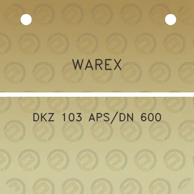 warex-dkz-103-apsdn-600