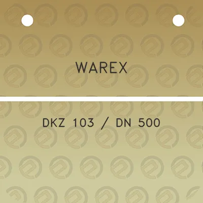 warex-dkz-103-dn-500