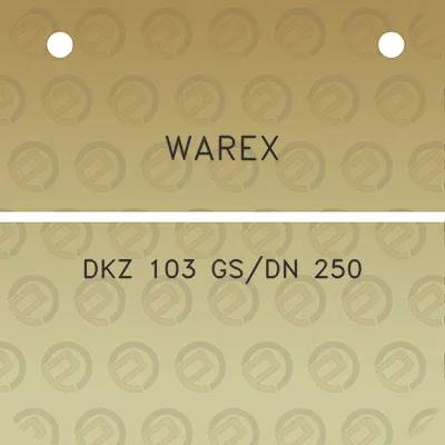 warex-dkz-103-gsdn-250