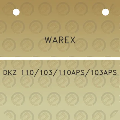 warex-dkz-110103110aps103aps