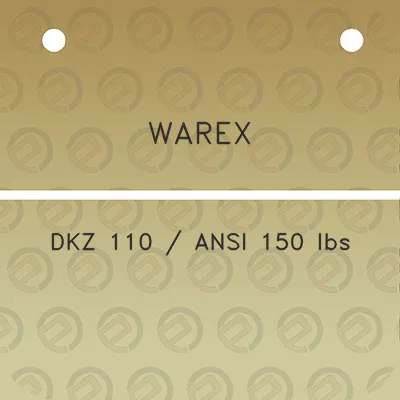 warex-dkz-110-ansi-150-lbs