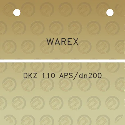 warex-dkz-110-apsdn200