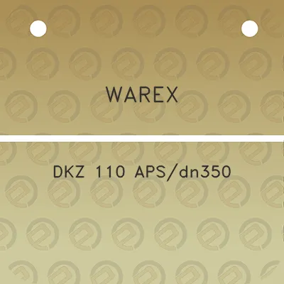 warex-dkz-110-apsdn350