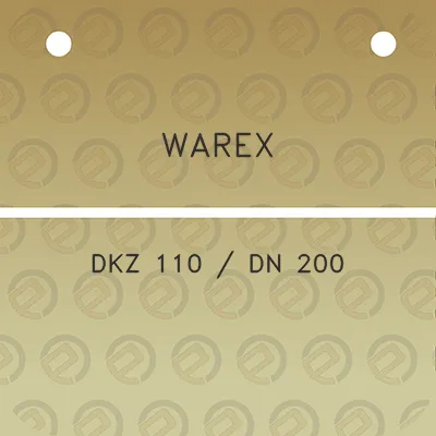 warex-dkz-110-dn-200