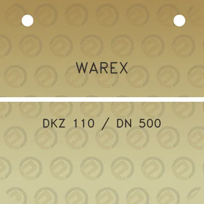 warex-dkz-110-dn-500