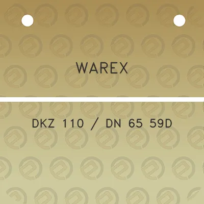 warex-dkz-110-dn-65-59d