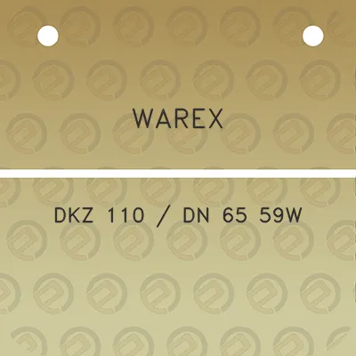 warex-dkz-110-dn-65-59w