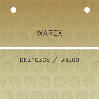 warex-dkz103gs-dn200