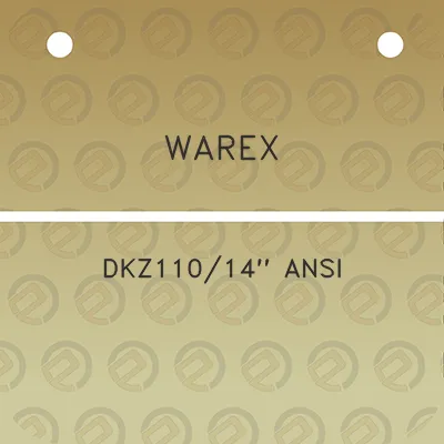 warex-dkz11014-ansi