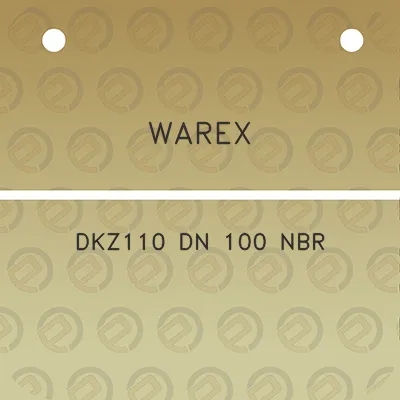 warex-dkz110-dn-100-nbr