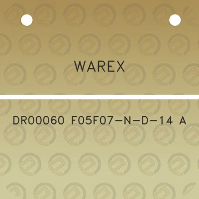 warex-dr00060-f05f07-n-d-14-a