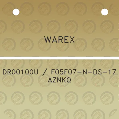 warex-dr00100u-f05f07-n-ds-17-aznkq