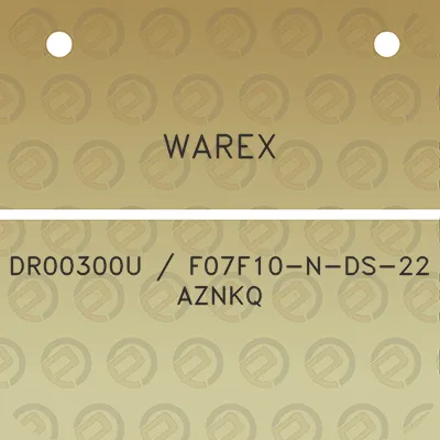 warex-dr00300u-f07f10-n-ds-22-aznkq