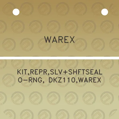 warex-kitreprslvshftseal-o-rng-dkz110warex