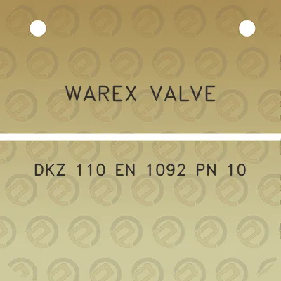 warex-valve-dkz-110-en-1092-pn-10