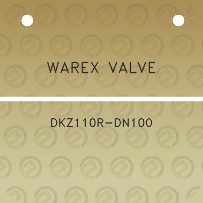 warex-valve-dkz110r-dn100