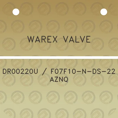 warex-valve-dr00220u-f07f10-n-ds-22-aznq