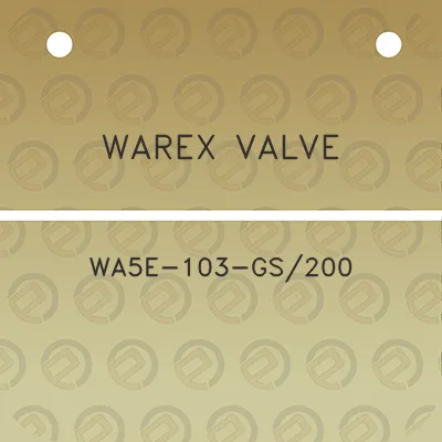 warex-valve-wa5e-103-gs200