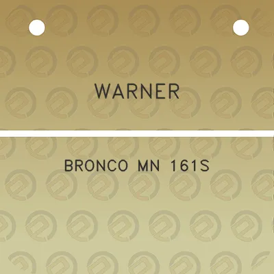 warner-bronco-mn-161s