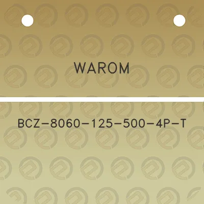 warom-bcz-8060-125-500-4p-t