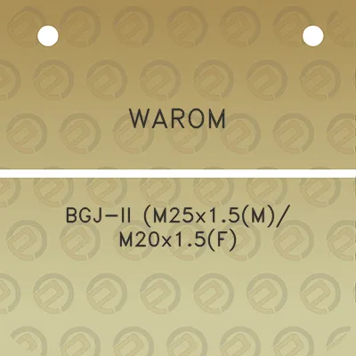 warom-bgj-ii-m25x15m-m20x15f