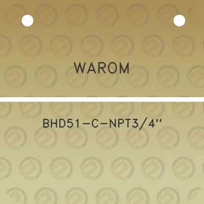 warom-bhd51-c-npt34