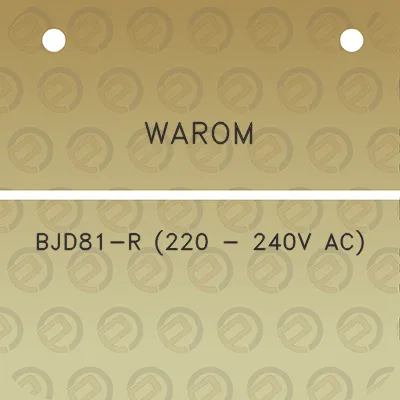 warom-bjd81-r-220-240v-ac