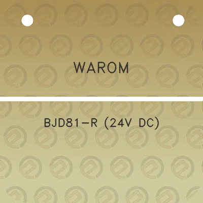 warom-bjd81-r-24v-dc