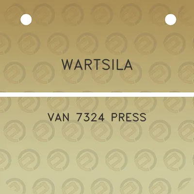 wartsila-van-7324-press